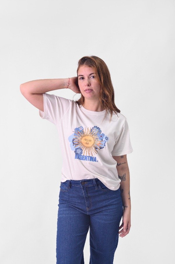 Producto - 1537 REMERA ALG M/C PURA ESTAMPA SOL