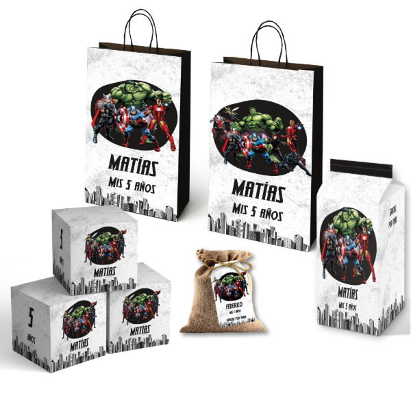 Producto - Kit imprimible textos editables - AVENGERS 3