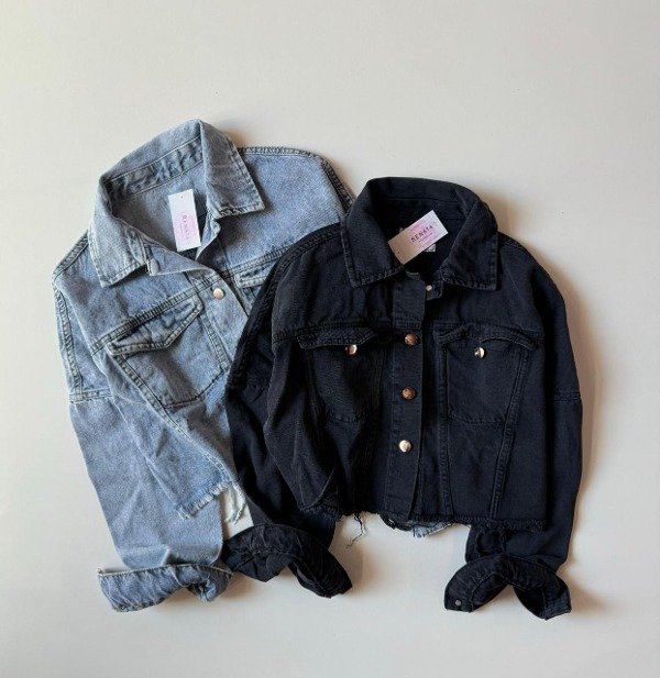 Producto - Jacket jean cropp corte