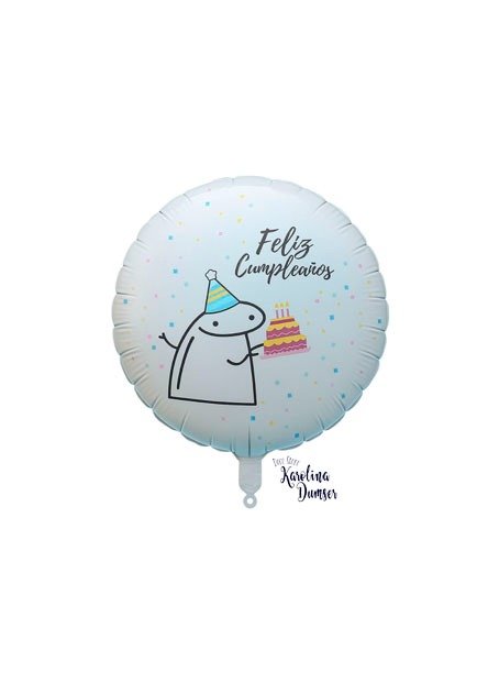 Producto - Globo Redondo Flork Feliz Cumpleaños  18"