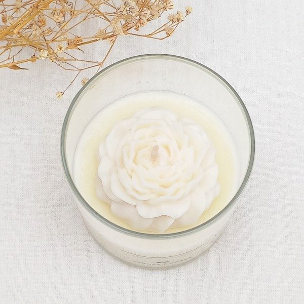 Producto - Vela en recipiente con Peonia - 1