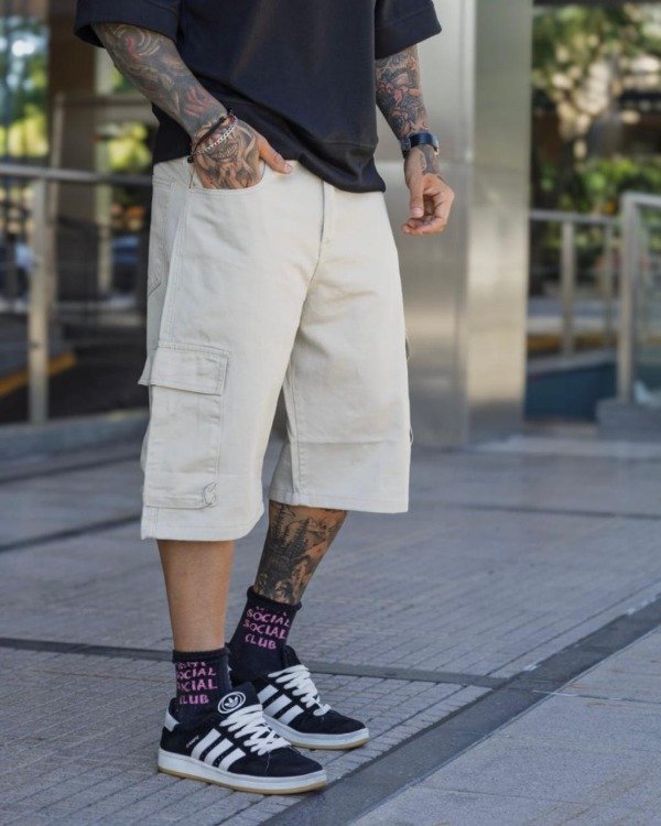 Producto - Bermuda Baggy Cargo Beige - 1