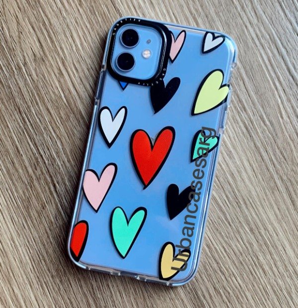 Producto - Funda TECH 21 TRANSPARENTE CORAZONES Iphone 6/6s