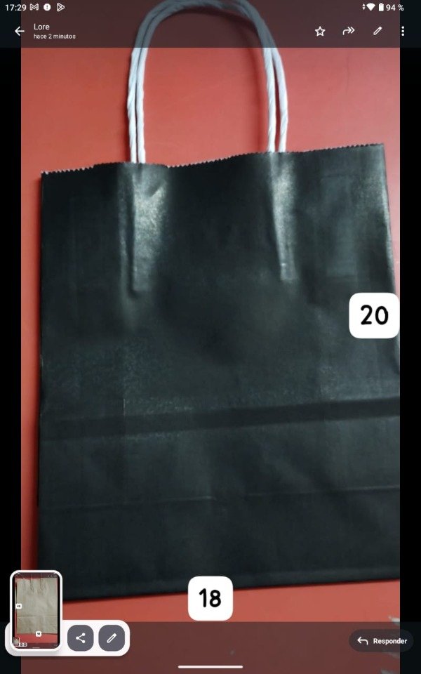 Producto - Bolsa de regalo 20 x 18 x 2 unidades