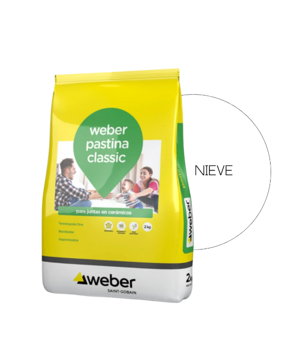 Producto - Pastina Weber - 2 kg - Nieve