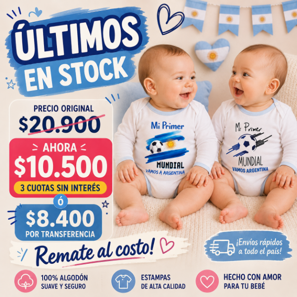 Producto - PROMO! Body edición limitada Mi primer mundial