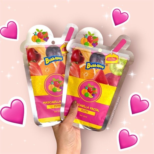 Producto - MASCARILLA FACIAL TUTTIFRUTTI  BUBBA X 2 UNIDADES