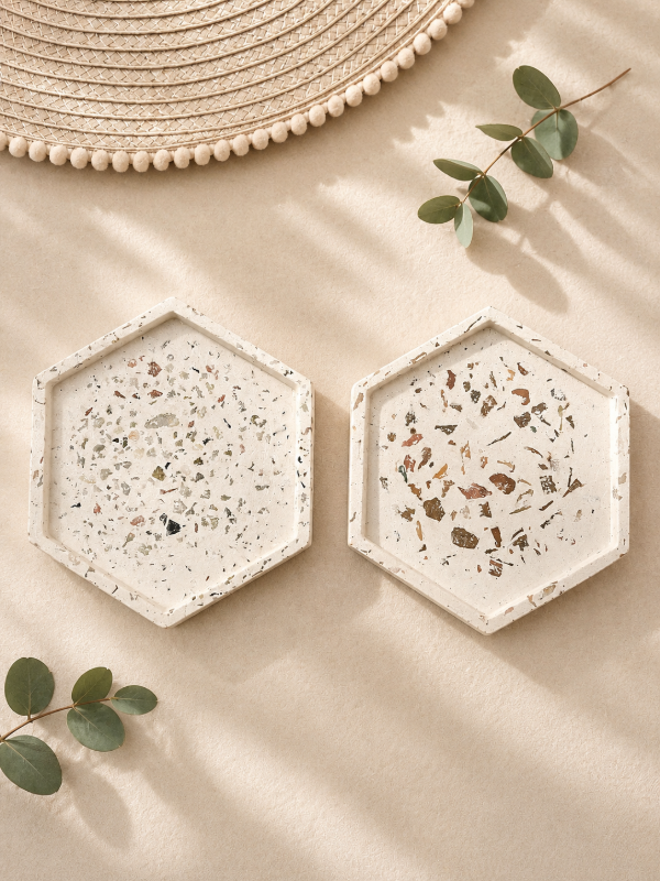 Producto - Bandeja Hexagonal Terrazo