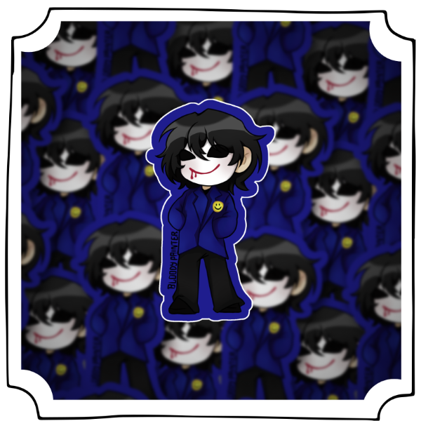 Producto - Sticker 8cm Bloody Painter