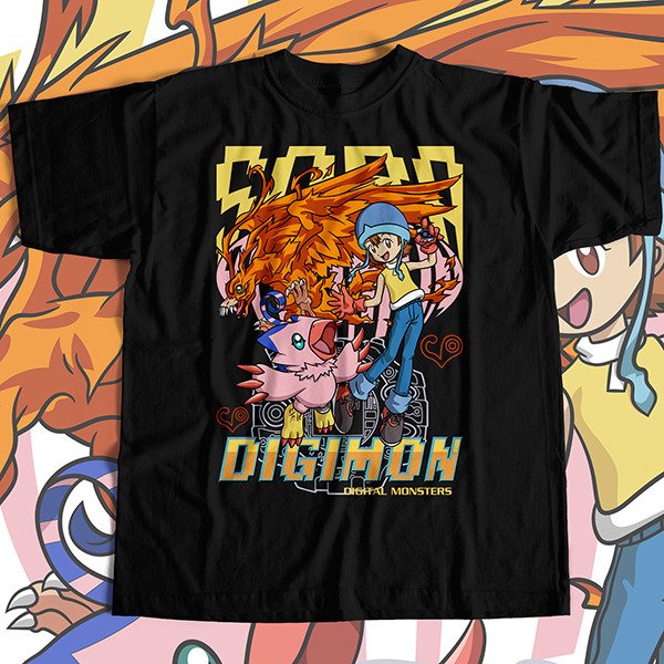 Producto - Sora y Piyomon - Remera