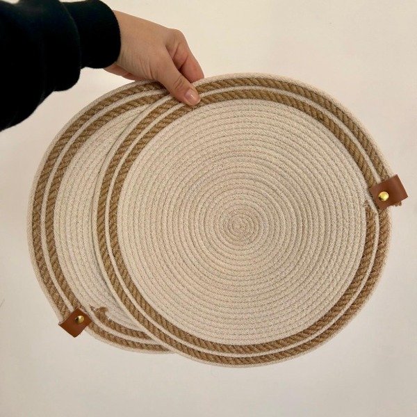 Producto - INDIVIDUAL - CENTRO DE MESA - CRUDO CON YUTE