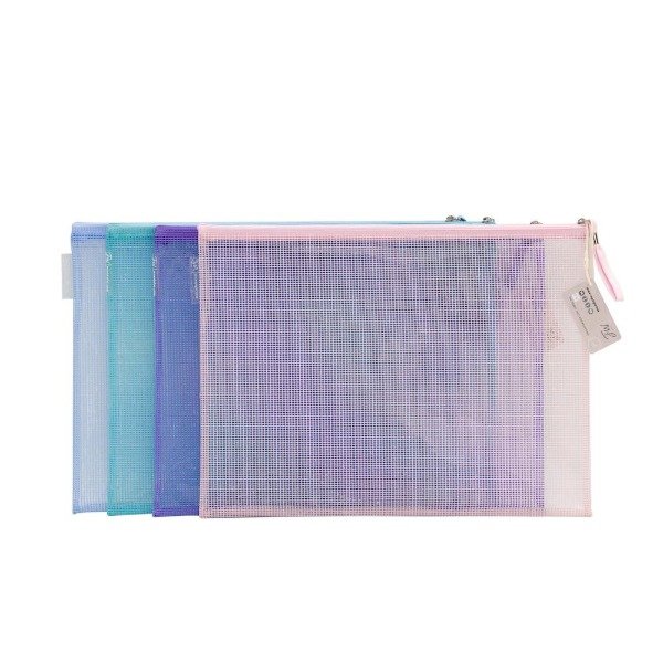 Producto - SOBRE ORGANIZADOR CON CIERRE PVC FW- COLORES VARIOS
