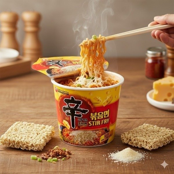 Producto - Ramen BIG BOWL SHIN STIR FRY WITH CHEESE 105gr