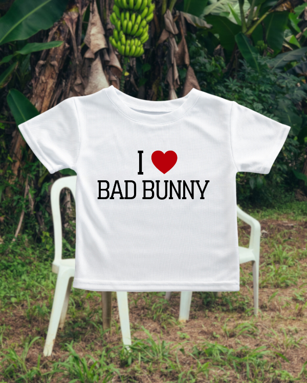 Producto - I love bad bunny- Baby tee