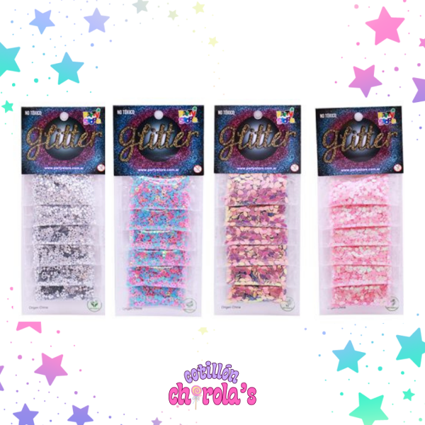 Producto - GLITTER PACK MODELOS X 6 UNIDADES