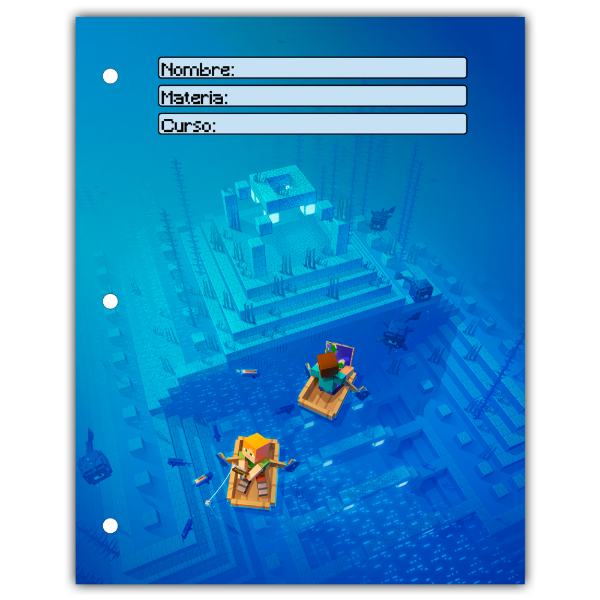 Producto - Carátula Separadores N3 Minecraft Diseño 16