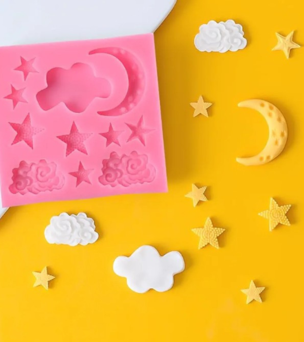 Producto - Molde estrellas nubes luna - 1
