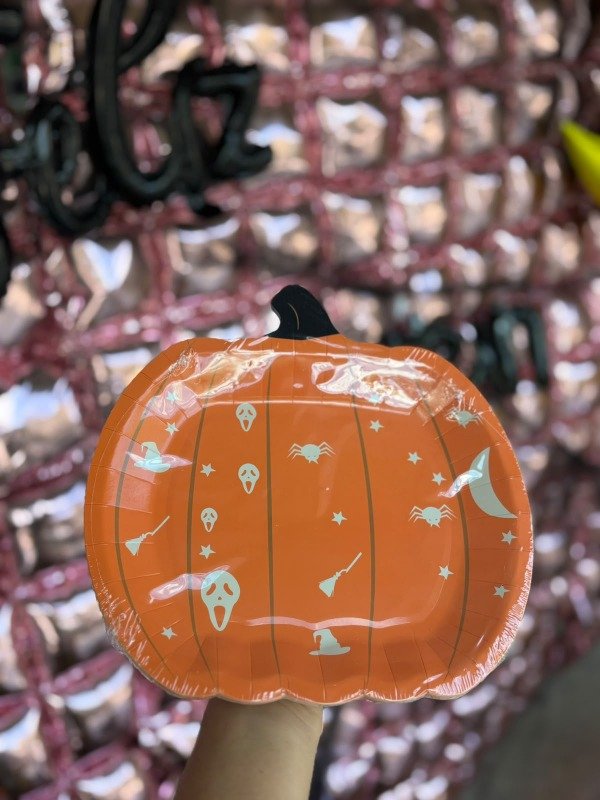 Producto - PLATO HALLOWEEN "CALABAZA" X10U