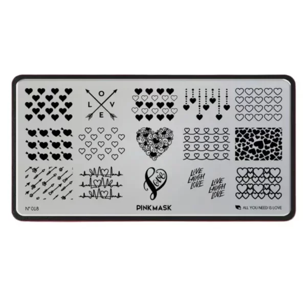 Producto - Placa de Stamping All You Need Is Love #18