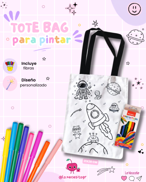 Producto - Tote bag para colorear