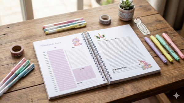 Producto - Cuaderno Digital Unicornio A5 - Kit de Organización y Planificación PDF - 2