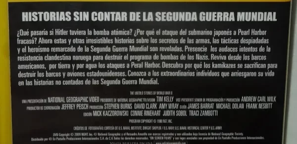 Producto - National Geographic Historias Sin Contar De La Segunda Guerra Dvd + Poster - 2