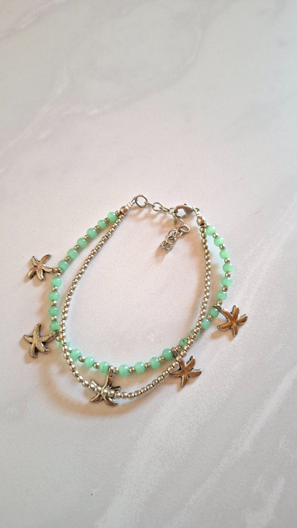 Producto - Tobillera hindú starfish aqua 26cm