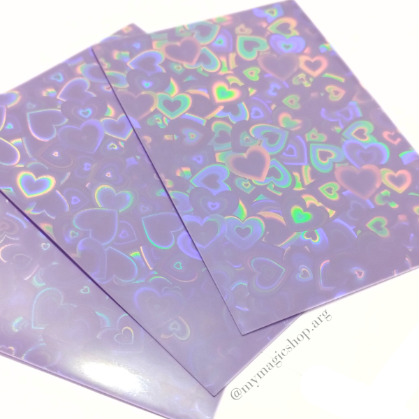 Producto - Sleeves Holo fondo violeta