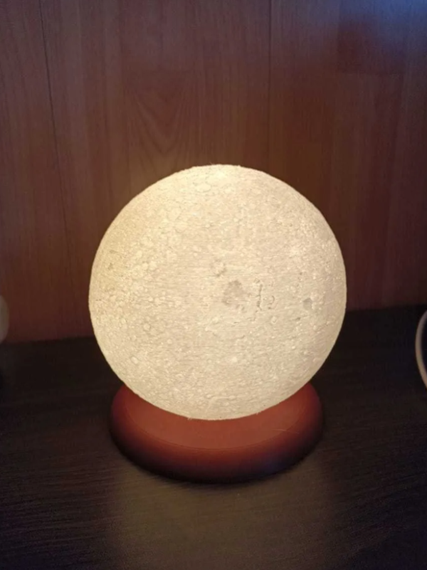 Producto - Lámpara Velador Luna Luz Led Cálida! Galaxia Decoración C/ca