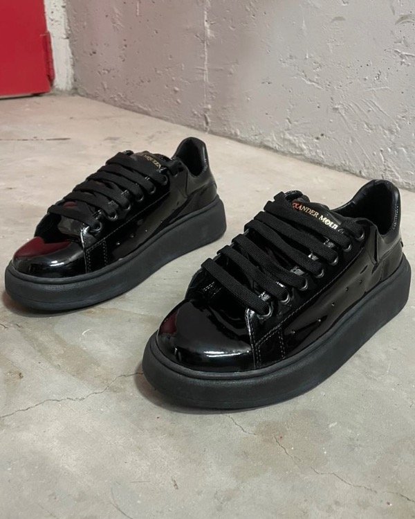 Producto - Zapatillas Alexander Mcqueen Charol Negra - 0