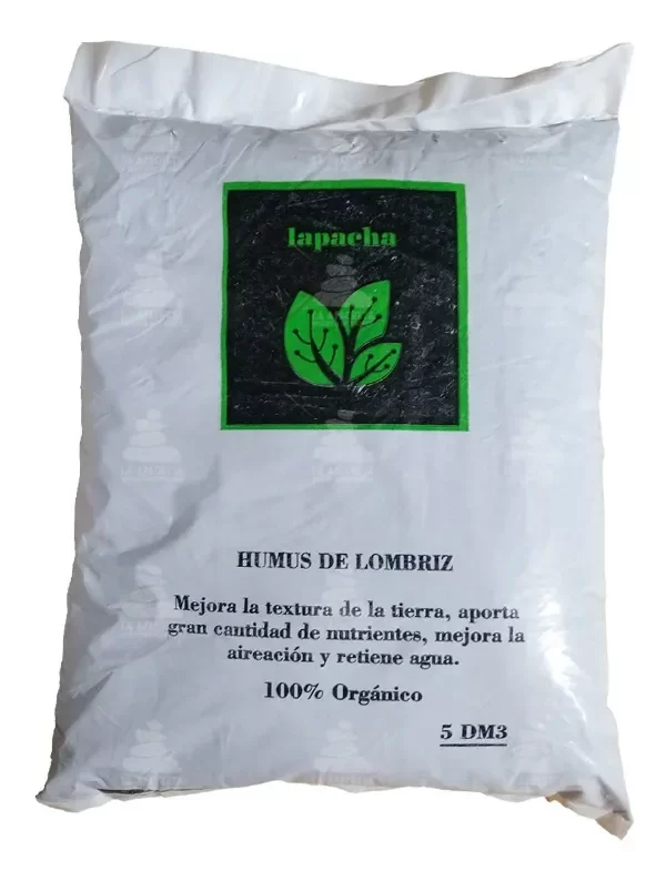 Producto - Humus De Lombriz La Pacha 5 Dm3 Abono Organico Huerta Jardin