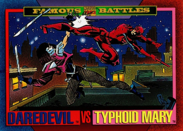 Producto - 1993 SkyBox Marvel Universe #168 - Daredevil / Typhoid Mary FB - 0