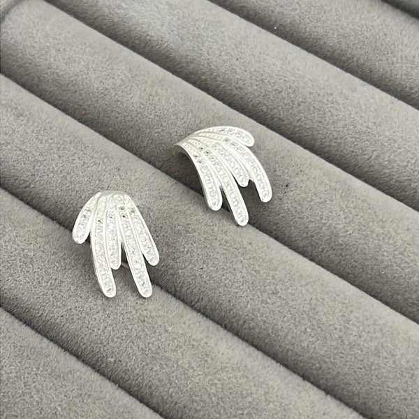 Producto - Aros Algas con circonia Plata 900