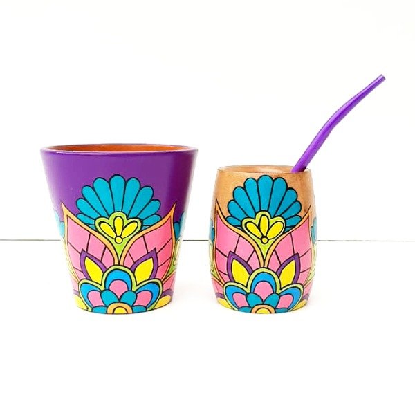 Producto - SET MATE Y MACETA N10 MARILYN