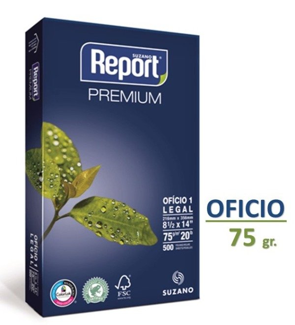 Producto - RESMA REPORT F/OFICIO 75gr.