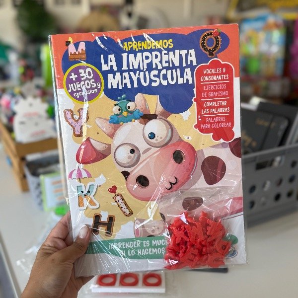 Producto - Libro Aprendemos La Imprenta Mayuscula + Abecedario Animales en I3D 7948