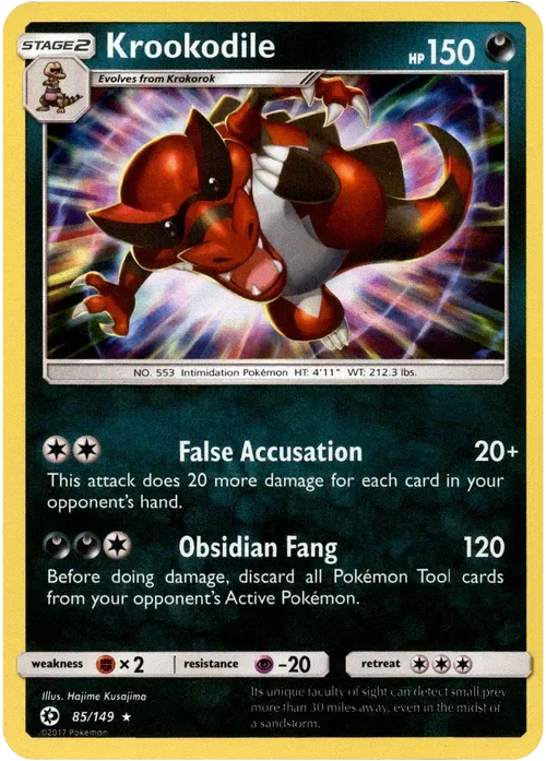 Producto - Krookodile - 85/149 - Sun and Moon - Holo