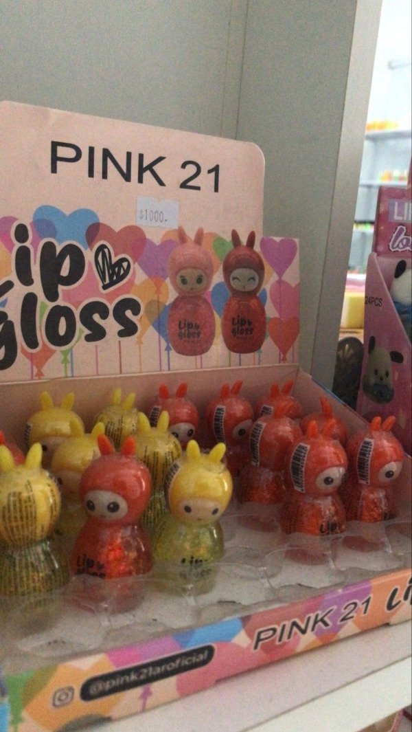 Producto - Lip gloss pink 21 MUÑEQUITOS