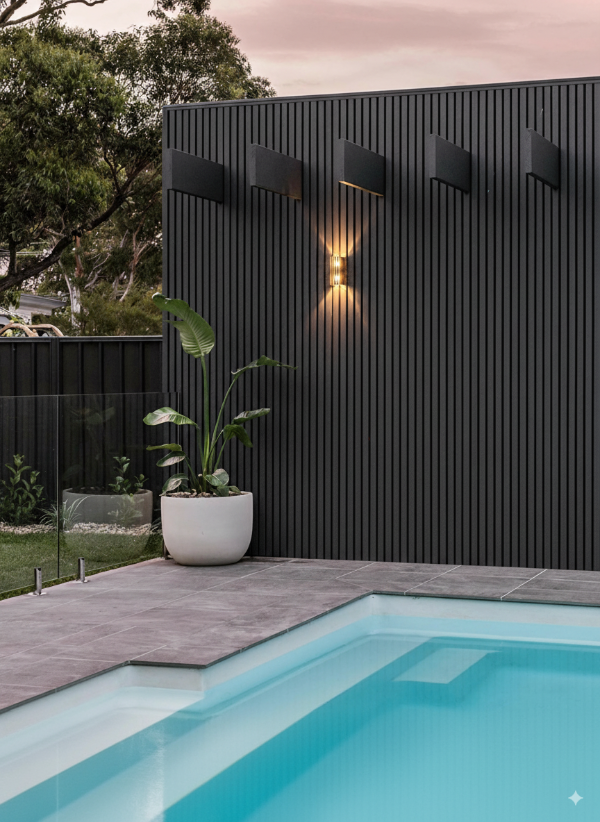 Producto - Placa de PVC Exterior WPC Wall Panel Negro Profundo - 270 cm x 16 cm