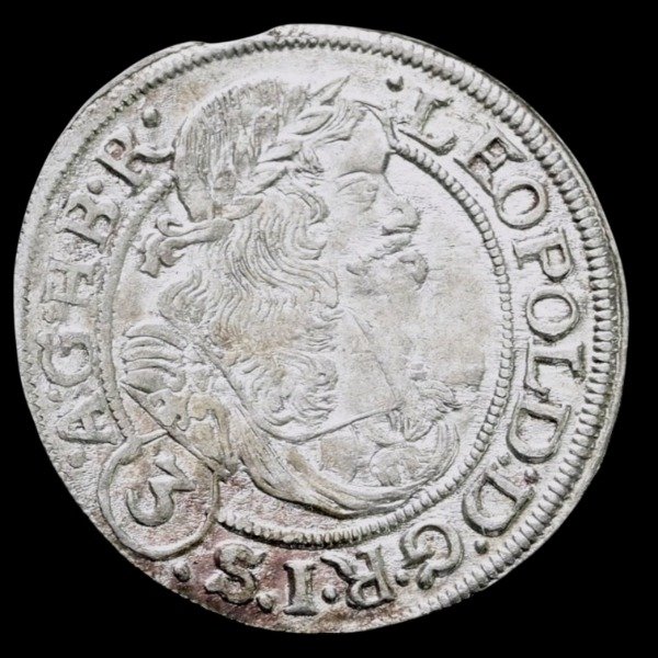 Producto - Austria 3 Kreuzer de 1670 - Leopoldo I