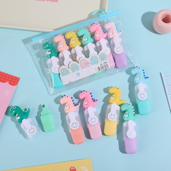 Producto - RESALTADOR DINOSAURIO 6PCS