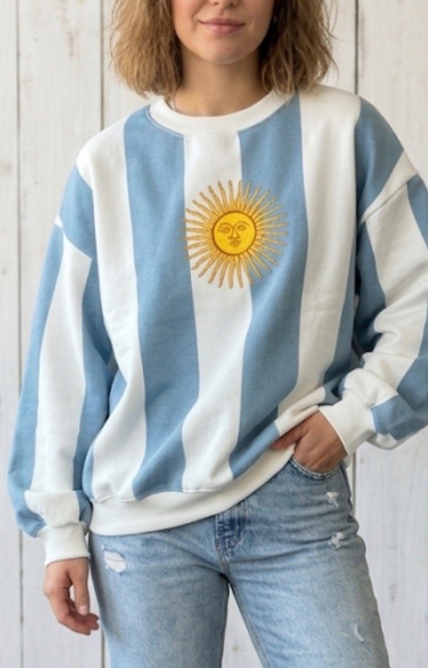 Producto - Buzo Argentina Sol de Mayo raya vertical ADULTO