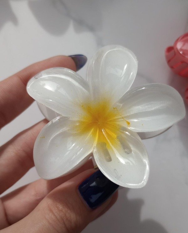 Producto - Broche de Flor - Blanco