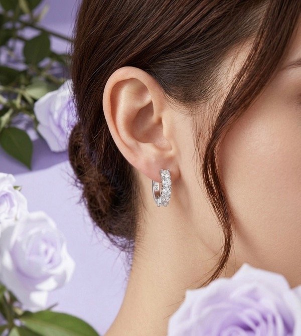 Producto - Aros argollas cubic engarzadas