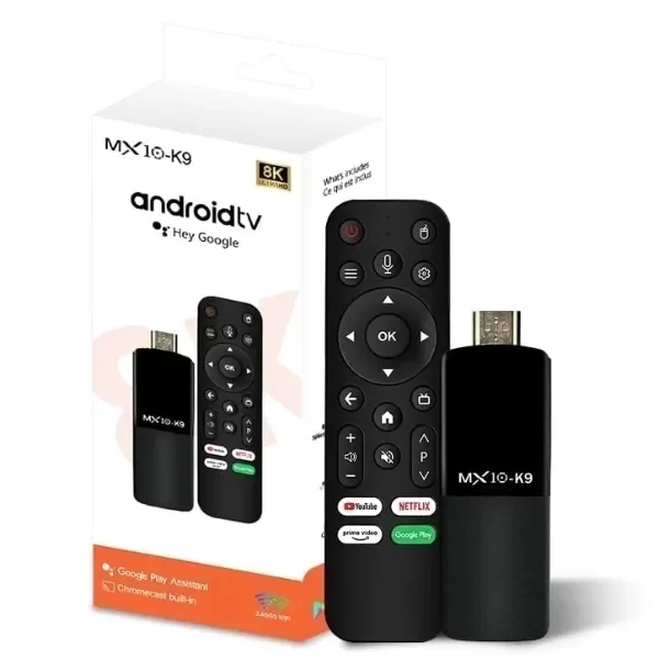 Producto - TV Stick MX10 K9 Smart 4K Android 13 Control por Voz