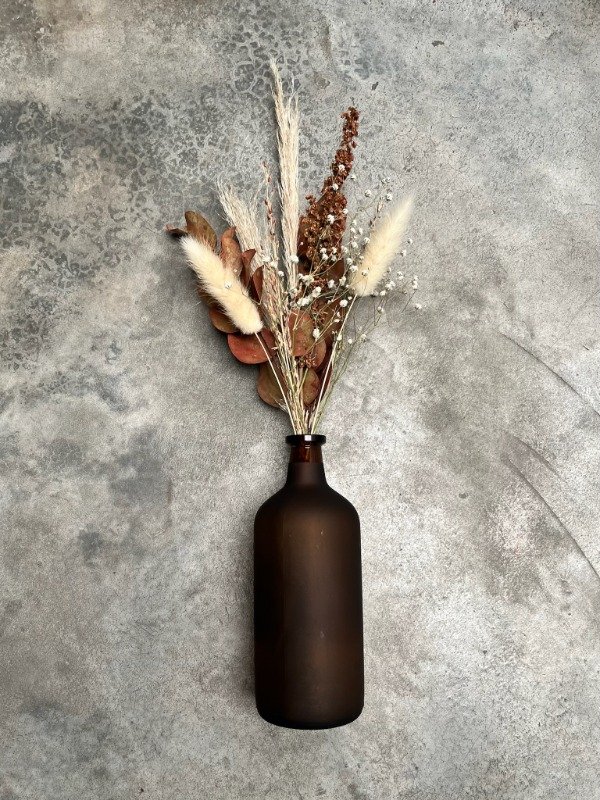 Producto - Florero Ambar + Ramo