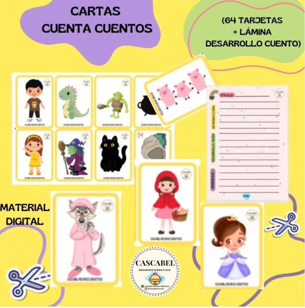 Producto - Cartas cuenta cuentos- Imprimibles