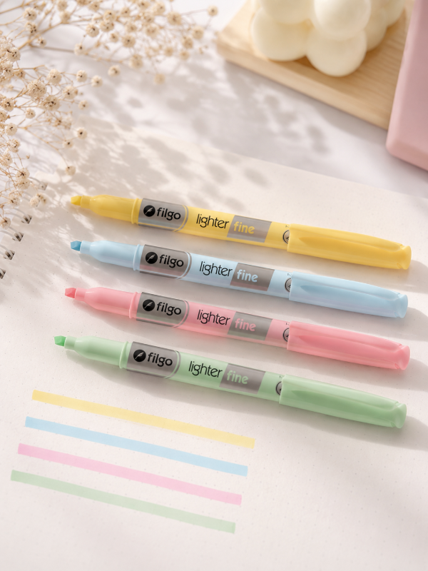 Producto - Set x 4 Resaltadores finos pastel Filgo