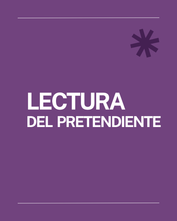 Producto - Lectura del Pretendiente