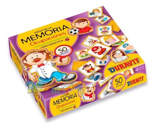 Producto - Juego De Mesa La Memoria Ocupaciones 50 Piezas Duravit Cod 011